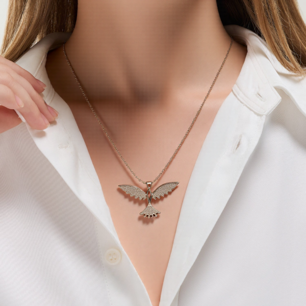 Silver Bird Pendant Necklace