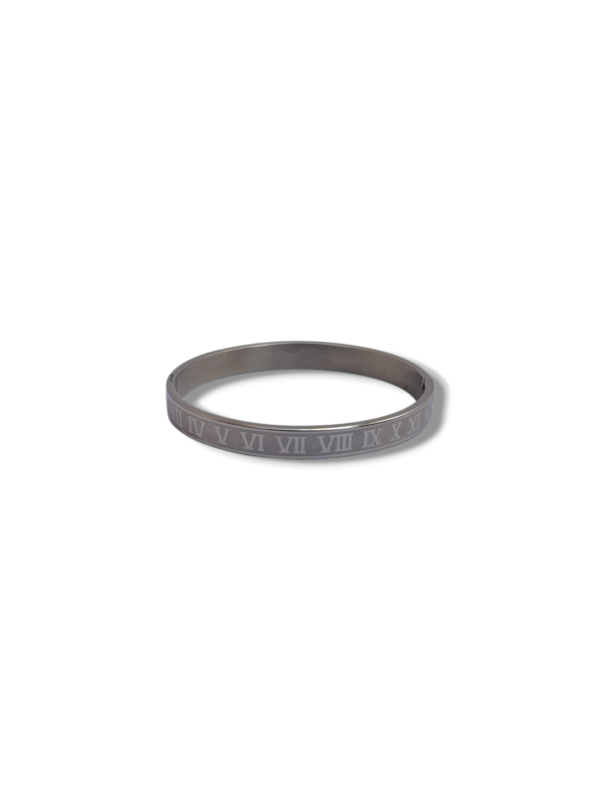 Roman Numeral Engraved Bracelet