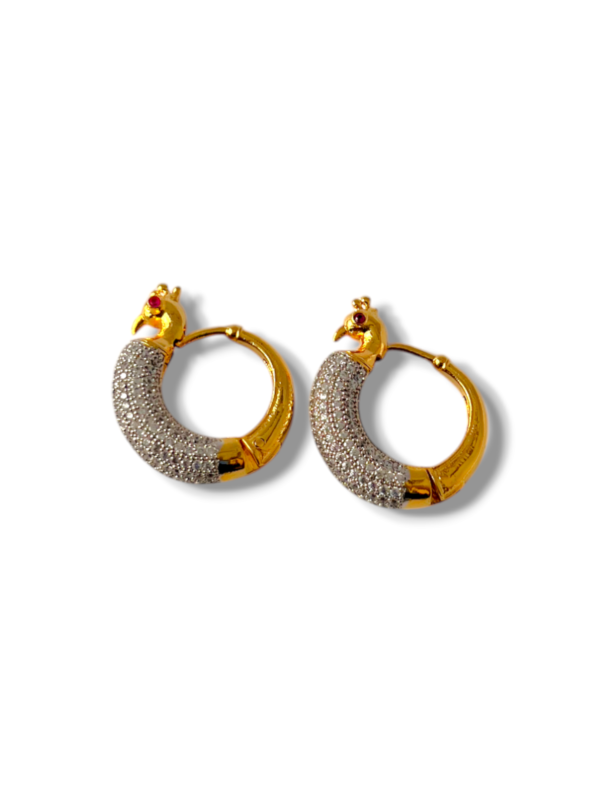 Peacock Zirconia Hoops