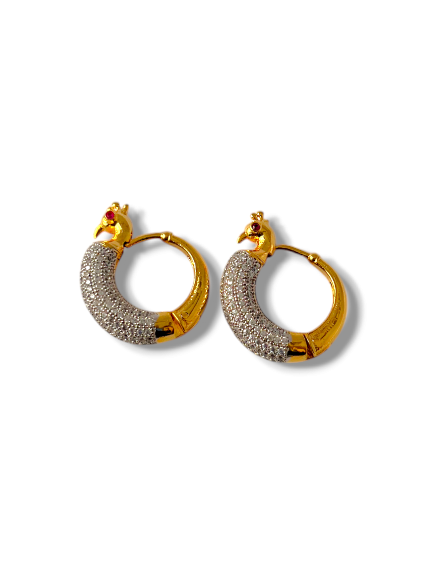 Peacock Zirconia Hoops