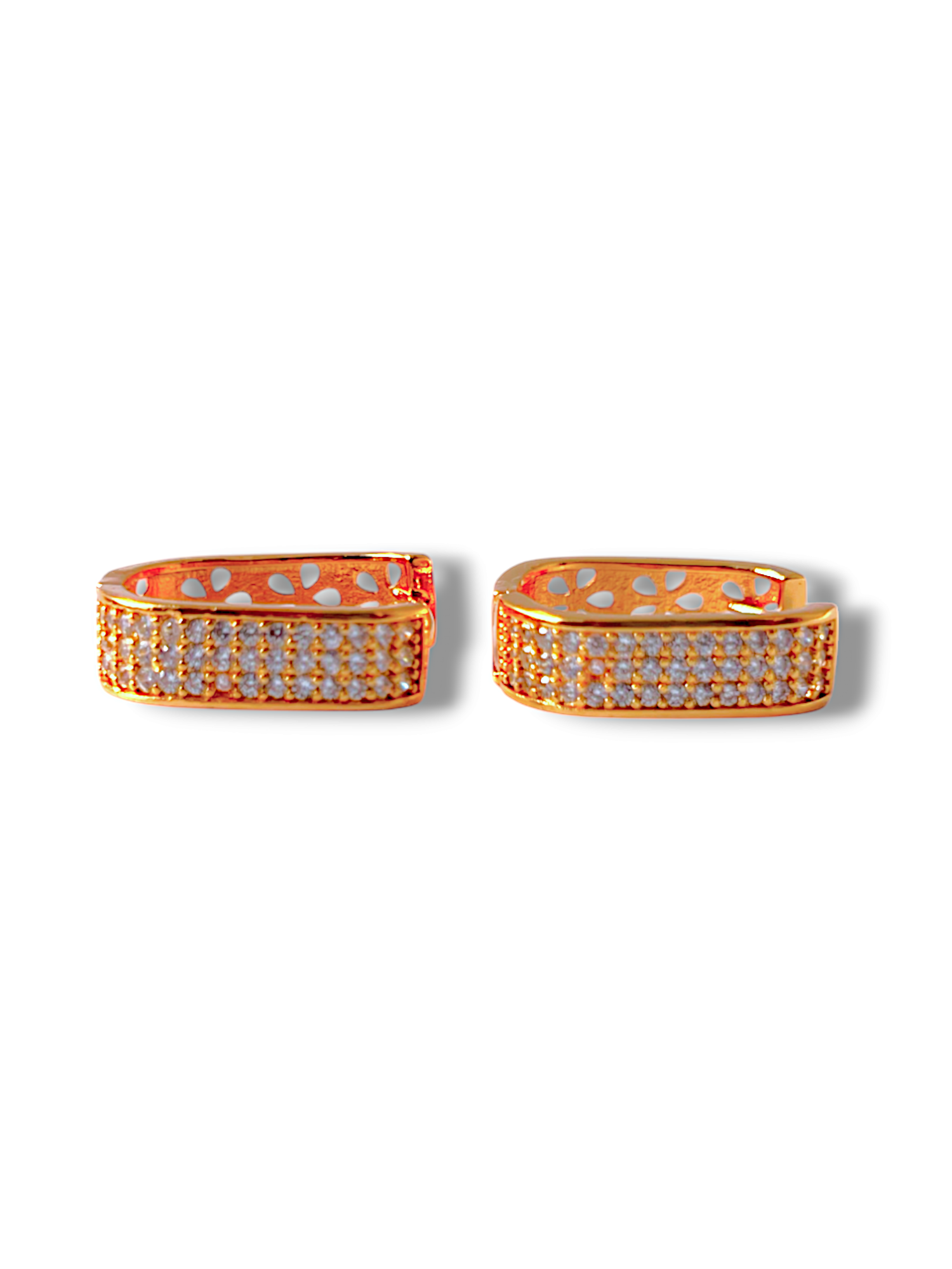 Blossom Crystal Hoops