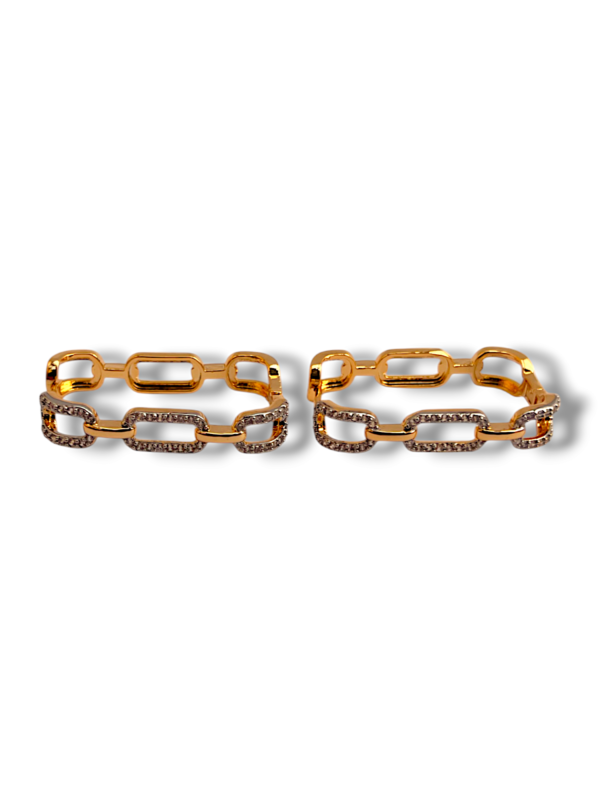 Bamboo Chic Rectangle Earrings