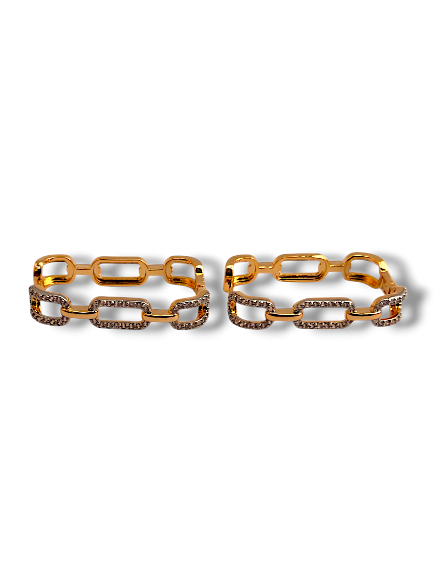 Bamboo Chic Rectangle Earrings