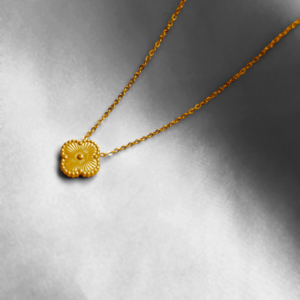 Gold-Plated Floral Pendant